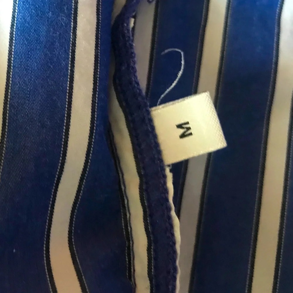 REBECCA TAYLOR Marseille Stripe Cropped Blouse - Picture 11 of 11